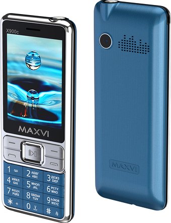 Телефон Maxvi X900c (синий)