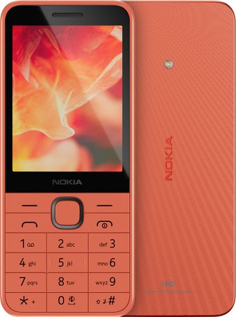 Телефон Nokia 215 4G (2024) Dual SIM TA-1613 (персиковый)