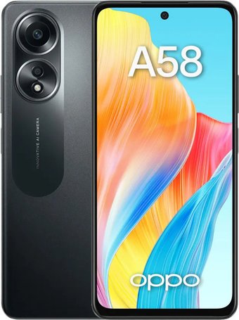 Телефон Oppo A58 CPH2577 6GB/128GB международная версия (черный)