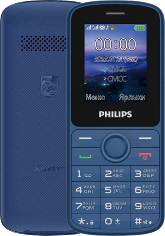 Телефон Philips Xenium E2101 (синий)