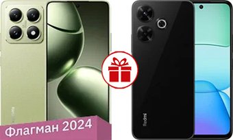 Телефон Xiaomi 14T 12GB/256GB международная версия (лимонно-зеленый) и Xiaomi Redmi 13 6GB/128GB по акции
