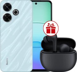Телефон Xiaomi Redmi 13 8GB/256GB с NFC международная версия (океанский синий) и наушники Xiaomi Redmi Buds 4 Active (черный) по акции