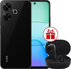 Телефон Xiaomi Redmi 13 8GB/256GB с NFC международная версия (полуночный черный) и наушники Xiaomi Redmi Buds 4 Lite (черный) по акции
