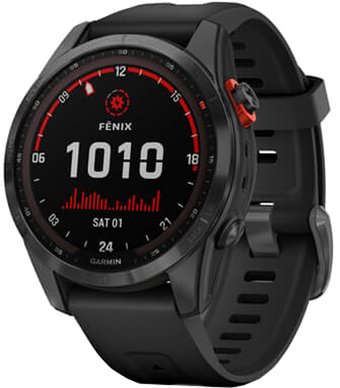Умные часы Garmin Fenix 7S Solar (сланцево-серый/черный)