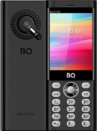 Телефон BQ BQ-3598 Barrel XXL (черный/серебристый)