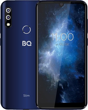 Телефон BQ BQ-6061L Slim (черный/синий)