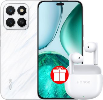 Телефон HONOR X8c ABR-LX1 8GB/256GB международная версия (белый) и наушники HONOR Earbuds X6 по акции