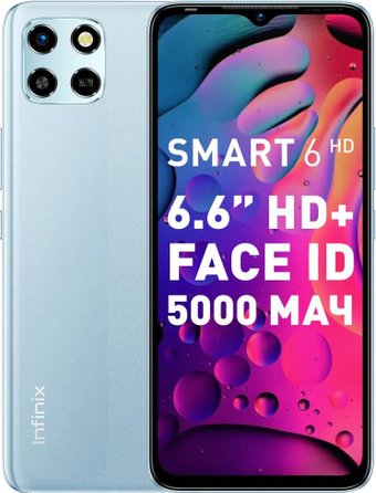 Телефон Infinix Smart 6 HD 2GB/32GB (голубой)