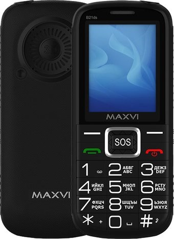 Телефон Maxvi B21ds (черный)