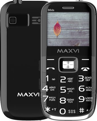 Телефон Maxvi B6ds (черный)