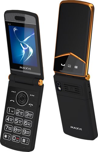 Телефон Maxvi E11 (черный)