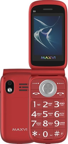 Телефон Maxvi E6 (красный)