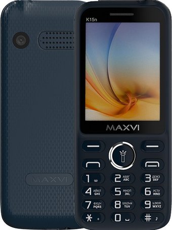 Телефон Maxvi K15n (синий)