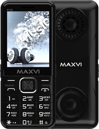 Телефон Maxvi P110 (черный)