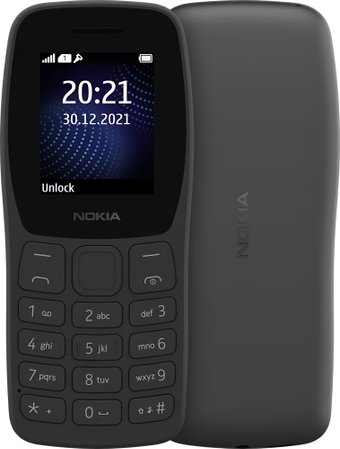 Телефон Nokia 105+ (2022) Dual SIM (черный)