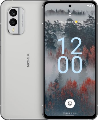 Телефон Nokia X30 6GB/128GB (ледяной белый)