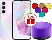 Телефон Samsung Galaxy A35 SM-A356E 8GB/128GB + Яндекс Станция Лайт (лиловый)