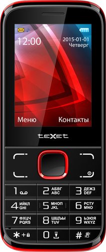 Телефон TeXet TM-D226 Black/Red
