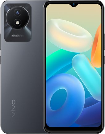 Телефон Vivo Y02 2GB/32GB (серый космос)