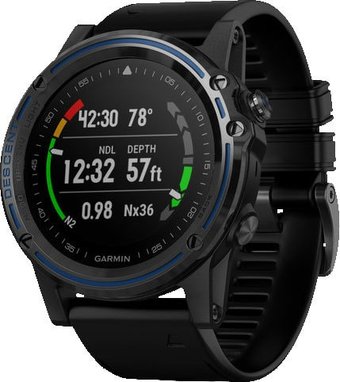 Умные часы Garmin Descent Mk1 Sapphire (титан/черный)