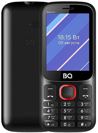 Телефон BQ BQ-2820 Step XL+ (черный/красный)