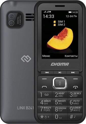 Телефон Digma Linx B241 (серый)