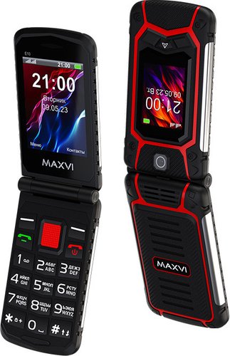 Телефон Maxvi E10 (красный)
