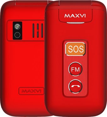 Телефон Maxvi E5 (красный)