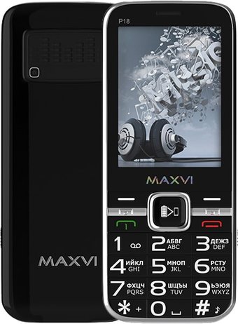 Телефон Maxvi P18 (черный)