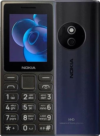 Телефон Nokia 125 (2024) Dual SIM TA-1655 (черный)