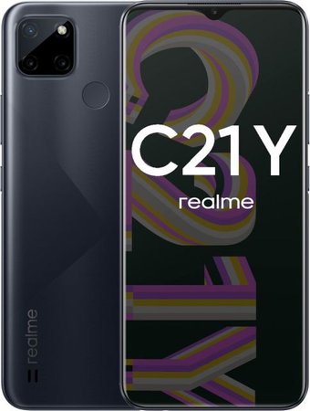 Телефон Realme C21Y RMX3263 4GB/64GB азиатская версия (черный)