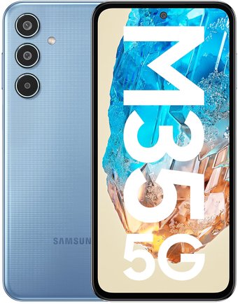 Телефон Samsung Galaxy M35 5G SM-M356B 8GB/128GB (голубой)