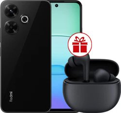 Телефон Xiaomi Redmi 13 8GB/256GB с NFC международная версия (полуночный черный) и наушники Xiaomi Redmi Buds 4 Active (черный) по акции