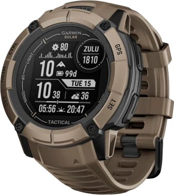 Умные часы Garmin Instinct 2x Solar Tactical Edition (светло-коричневый)