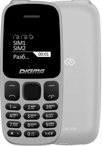 Телефон Digma Linx A106 (серый)