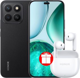 Телефон HONOR X8c ABR-LX1 6GB/128GB международная версия (черный) и наушники HONOR Earbuds X6 по акции
