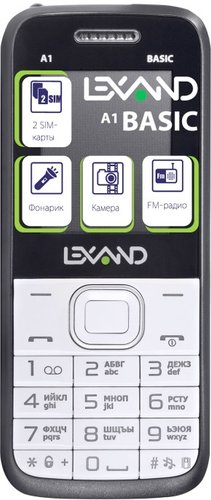 Телефон Lexand A1 Basic White