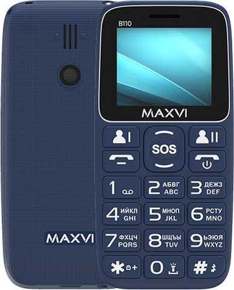 Телефон Maxvi B110 (синий)