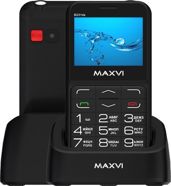 Телефон Maxvi B231ds (черный)