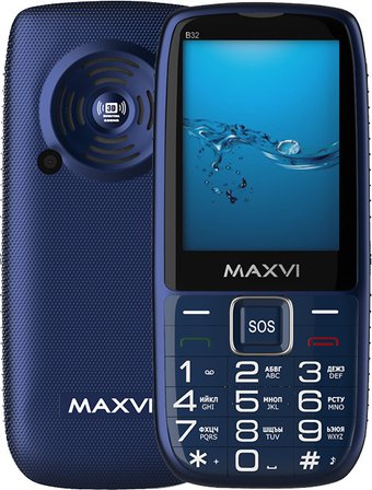 Телефон Maxvi B32 (синий)
