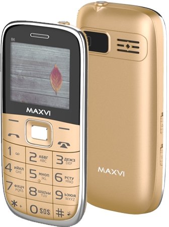 Телефон Maxvi B6 (золотистый)