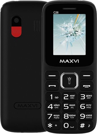 Телефон Maxvi C26 (черный)