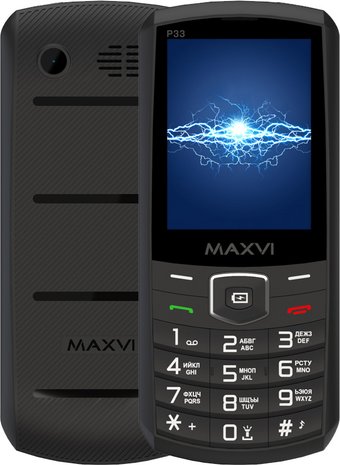 Телефон Maxvi P33 (черный)