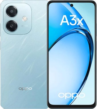 Телефон Oppo A3x CPH2641 4GB/128GB международная версия (лазурный)
