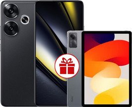Телефон POCO F6 12GB/512GB с NFC международная версия (черный) и Xiaomi Redmi Pad SE (графитовый серый) по акции