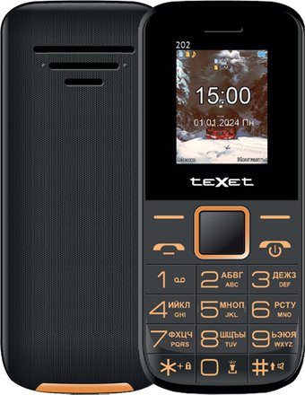 Телефон TeXet TM-202 (черный)
