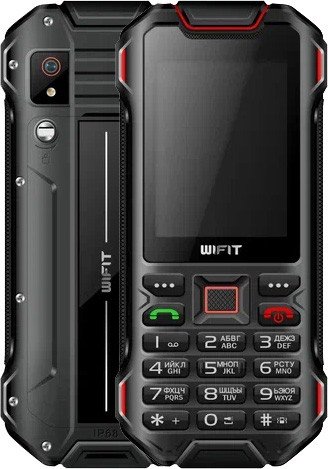 Телефон Wifit Wirug F1 (черный/красный)