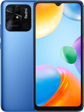 Телефон Xiaomi Redmi 10C без NFC 4GB/64GB международная версия (синий)