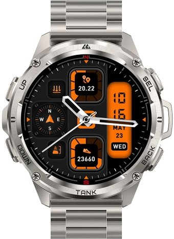 Умные часы Kospet Tank T3 Ultra Special Edition (серебристый)