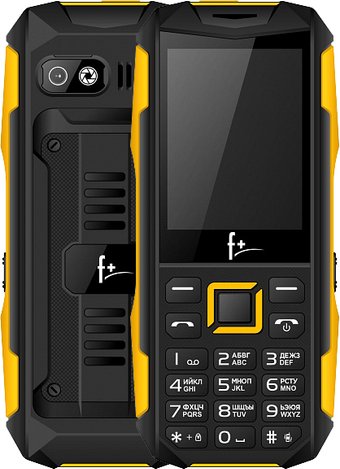 Телефон F+ PR240 (черный/желтый)